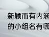 新颖而有内涵的小组名 新颖而有内涵的小组名有哪些