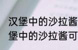 汉堡中的沙拉酱可以用炼乳代替吗 汉堡中的沙拉酱可不可以用炼乳代替