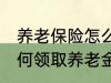 养老保险怎么领取养老金 养老保险如何领取养老金