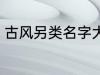 古风另类名字大全 古风另类名字精选